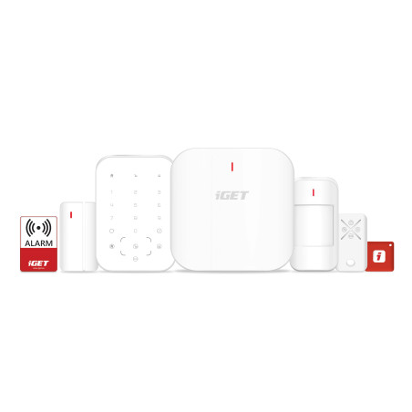 iGET SECURITY M6-4G Premium - Inteligentný zabezpečovací systém 4G/WiFi/LAN alarm, Android, iOS