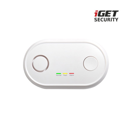 iGET SECURITY MP19 - bezdrôtový detektor CO (oxid uhoľnatý) pre alarm M6-4G, aj samostatný