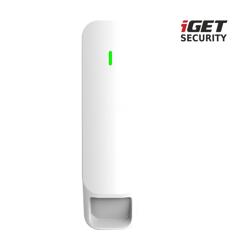 iGET SECURITY MP31 - bezdrôtový záclonový pohybový PIR senzor pre alarm M6-4G s nastav. citlivosti
