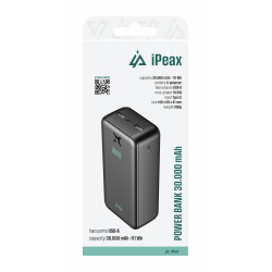 POWER BANKA 20000 mAh, 10,5 W, 2x USB-A ČIERNA
