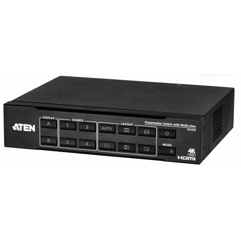 ATEN True 4K HDMI Presentation Switch s Multi View