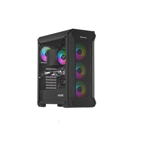 Počítačová skriňa Genesis IRID 505 ARGB V2/Midi Tower/Transpar./Čierna