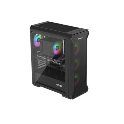 Počítačová skriňa Genesis IRID 505 ARGB V2/Midi Tower/Transpar./Čierna