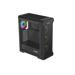 Počítačová skriňa Genesis IRID 505 ARGB V2/Midi Tower/Transpar./Čierna