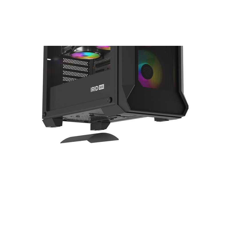 Počítačová skriňa Genesis IRID 505 ARGB V2/Midi Tower/Transpar./Čierna