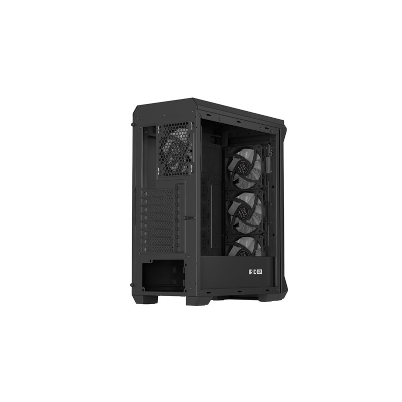 Počítačová skriňa Genesis IRID 505 ARGB V2/Midi Tower/Transpar./Čierna
