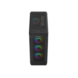 Počítačová skriňa Genesis IRID 505 ARGB V2/Midi Tower/Transpar./Čierna