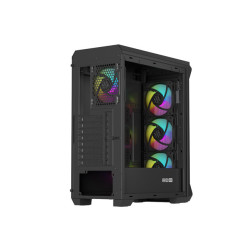 Počítačová skriňa Genesis IRID 505 ARGB V2/Midi Tower/Transpar./Čierna