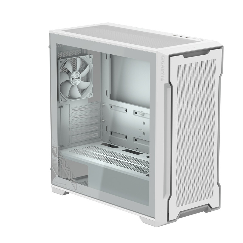 GIGABYTE C102 GLASS ICE/Midi Tower/Transpar./Biela