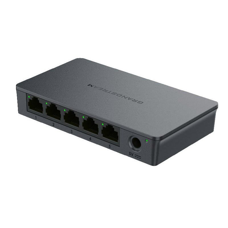 Grandstream GWN7700 Unmanaged Network Switch 5x 1Gbps, QoS, IGMP