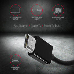 AXAGON RVH-VGAN, HDMI - VGA redukcia/adapter, FullHD, audio výstup, micro USB napr. konektor