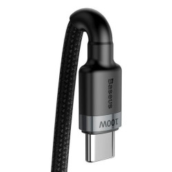NONAME - Baseus dátový kábel Cafule USB-C PD2.0 100W 2m 20V 5A šedo-čierny