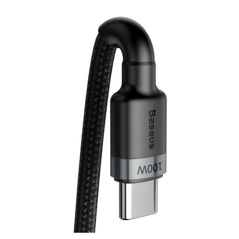 NONAME - Baseus dátový kábel Cafule USB-C PD2.0 100W 2m 20V 5A šedo-čierny