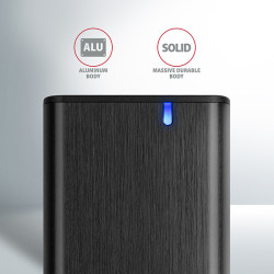 AXAGON EEM2-SBC, USB-C 3.2 Gen 2 - M.2 SATA SSD kovový RAW box, bezšroubový