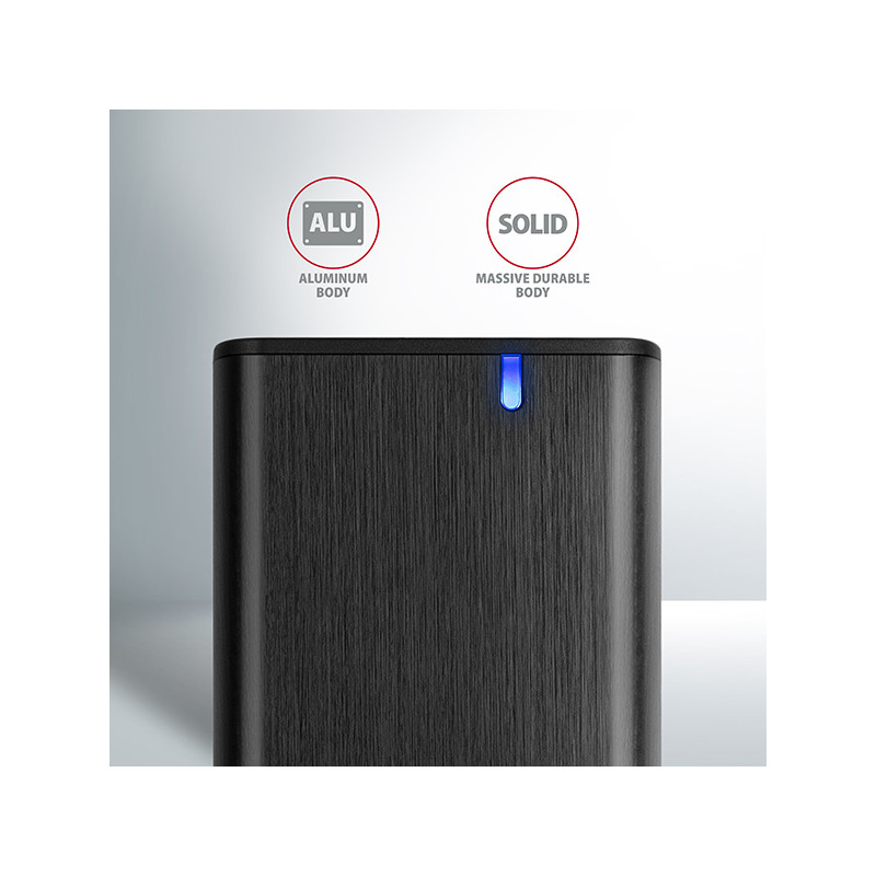 AXAGON EEM2-SBC, USB-C 3.2 Gen 2 - M.2 SATA SSD kovový RAW box, bezšroubový