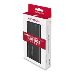 AXAGON EEM2-SBC, USB-C 3.2 Gen 2 - M.2 SATA SSD kovový RAW box, bezšroubový