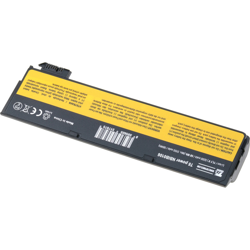 Batérie T6 Power Lenovo ThinkPad T440, T450, T550, L450, T440, X240, 68+, 5200mAh, 58Wh, 6cell