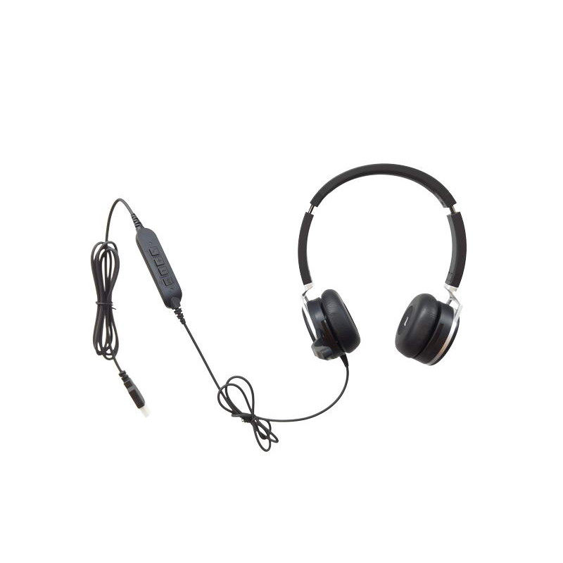Grandstream GUV3005/Stereo/USB/Drôt/Čierna-strieborná
