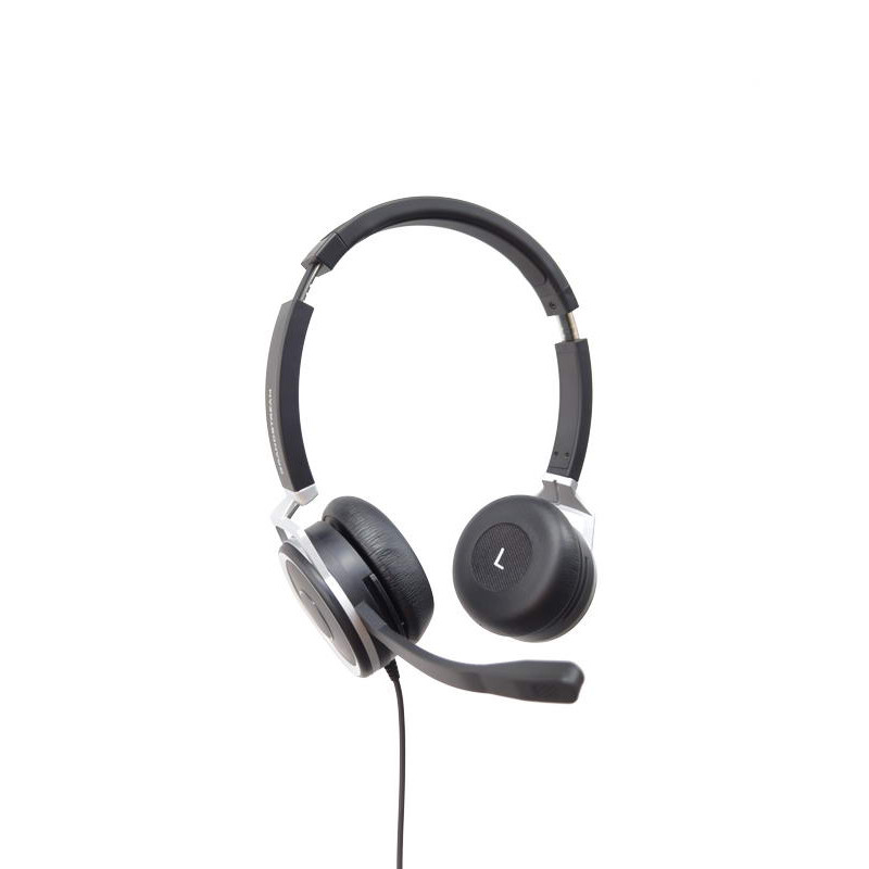 Grandstream GUV3005/Stereo/USB/Drôt/Čierna-strieborná