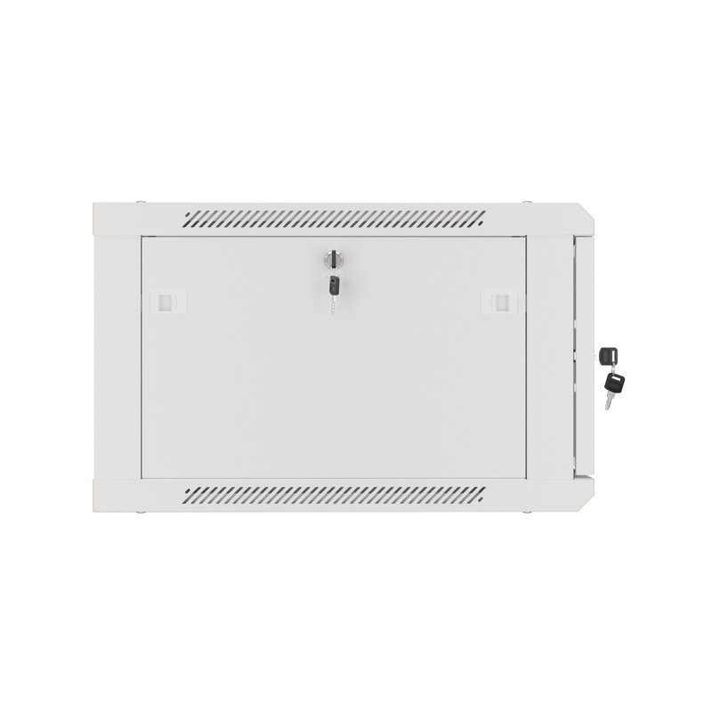 LANBERG 19'' RACKOVÁ SKRIŇA PRO MONTÁŽ NA STENU 6U/600X600 (FLAT PACK) S PROSKLENÝMI DVERAMI ŠEDÁ V2