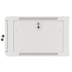 LANBERG 19'' RACKOVÁ SKRIŇA PRO MONTÁŽ NA STENU 6U/600X600 (FLAT PACK) S PROSKLENÝMI DVERAMI ŠEDÁ V2