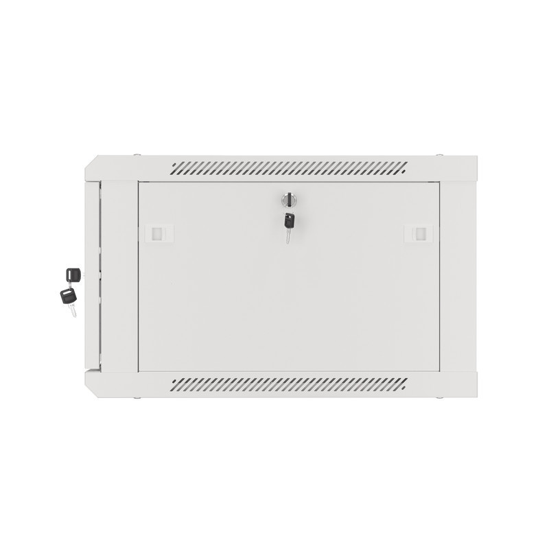 LANBERG 19'' RACKOVÁ SKRIŇA PRO MONTÁŽ NA STENU 6U/600X600 (FLAT PACK) S PROSKLENÝMI DVERAMI ŠEDÁ V2