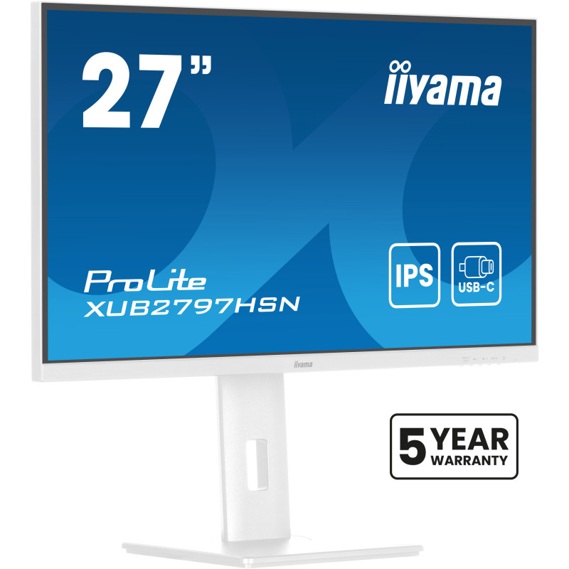 iiyama ProLite/XUB2797HSN-W2/27''/IPS/FHD/100Hz/1ms/White/3R