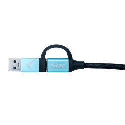 i-tec kábel USB-C na USB-C s integrovanou redukciou na USB-A/3.0