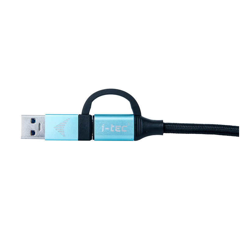 i-tec kábel USB-C na USB-C s integrovanou redukciou na USB-A/3.0