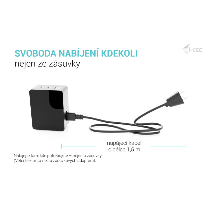 i-tec 100W Intelligent Multiport USB Charger