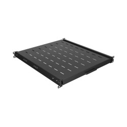 LANBERG POSUVNÁ POLICA PRO 19'' RACKOVÉ SKRINE 500MM ČIERNA (1U/445X500MM, NOSNOSŤ DO 35KG, 4-P