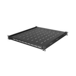 LANBERG POSUVNÁ POLICA PRO 19'' RACKOVÉ SKRINE 500MM ČIERNA (1U/445X500MM, NOSNOSŤ DO 35KG, 4-P