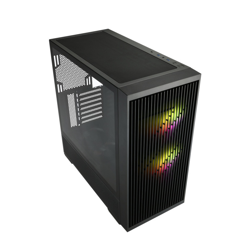 FSP M330-BA/Midi Tower/Transpar./Čierna
