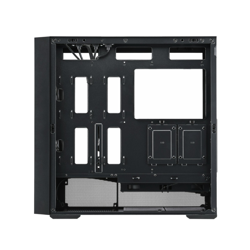 FSP M330-BA/Midi Tower/Transpar./Čierna