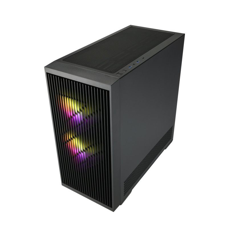 FSP M330-BA/Midi Tower/Transpar./Čierna