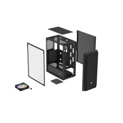 GENESIS - PC skriňa Fury SHOBO SH4 RGB Midi Tower, Window,