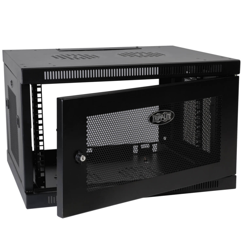 EATON - Skriňa SmartRack 6U, Mini Rack, Š - 600mm, Hl - 550mm, hĺbka pre prepínače, montáž na stenu