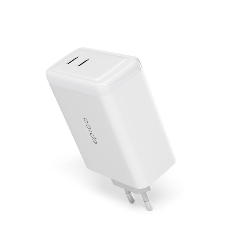 Epico 100W GaN sieťová nabíjačka s 2m USB-C kab.