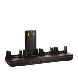 HONEYWELL - CT40 booted charger 4 bay charger.Kit includes 4 bay charger, power supply, EU power cord.