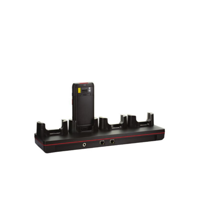 HONEYWELL - CT40 booted charger 4 bay charger.Kit includes 4 bay charger, power supply, EU power cord.