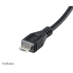 AKASA - USB kábel OTG - mikro USB na USB - 15 cm