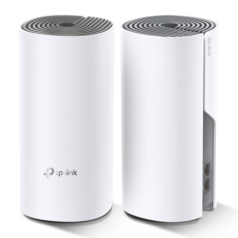 TP-Link AC1200 Whole-home Mesh WiFi System Deco E4 (2-pack), 2x10/100 RJ45