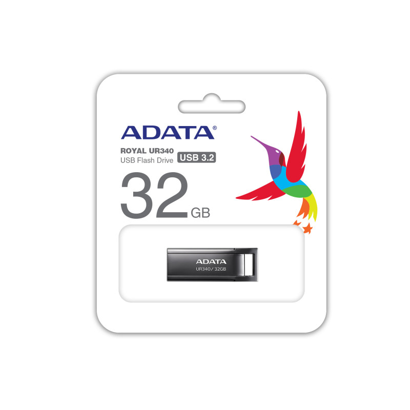 ADATA UR340/32GB/USB 3.2/USB-A/Čierna
