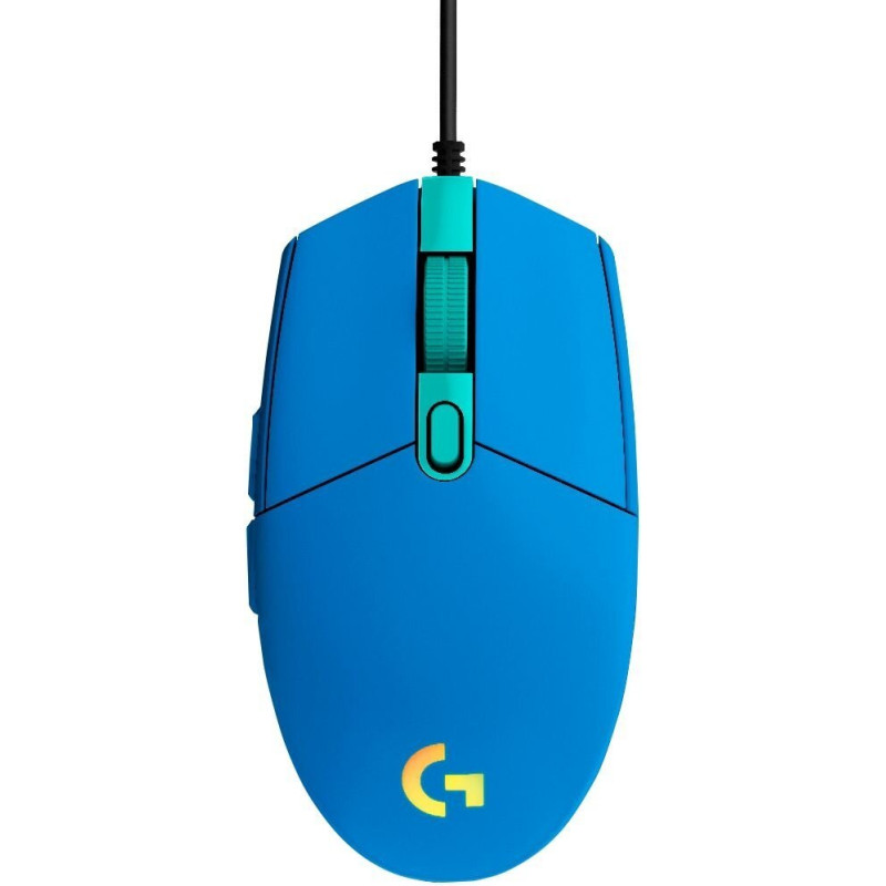 Logitech G102 Lightsync/Herná/Optická/8 000 DPI/Drôtová USB/Modrá