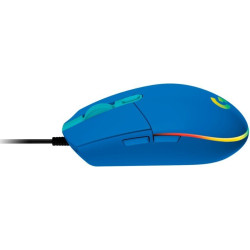 Logitech G102 Lightsync/Herná/Optická/8 000 DPI/Drôtová USB/Modrá