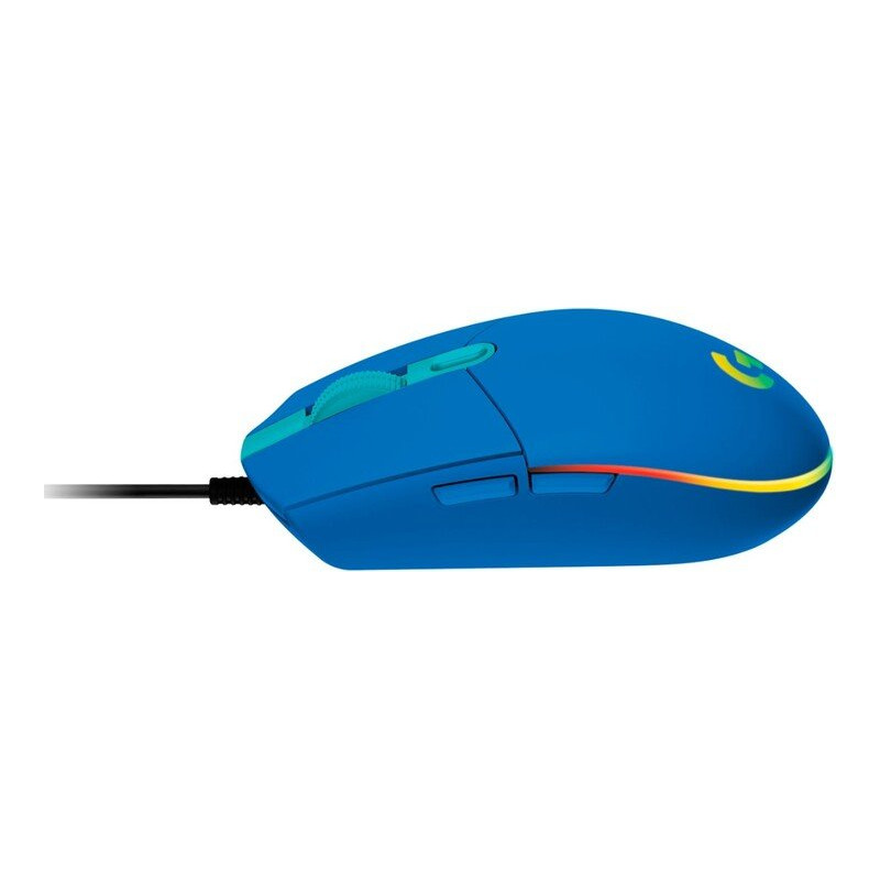 Logitech G102 Lightsync/Herná/Optická/8 000 DPI/Drôtová USB/Modrá