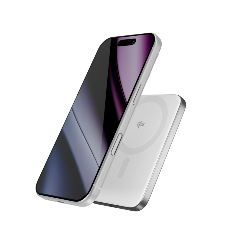 Epico Qi2 5000mAh Alu Mag+ PowerBanka EM51 - striebra