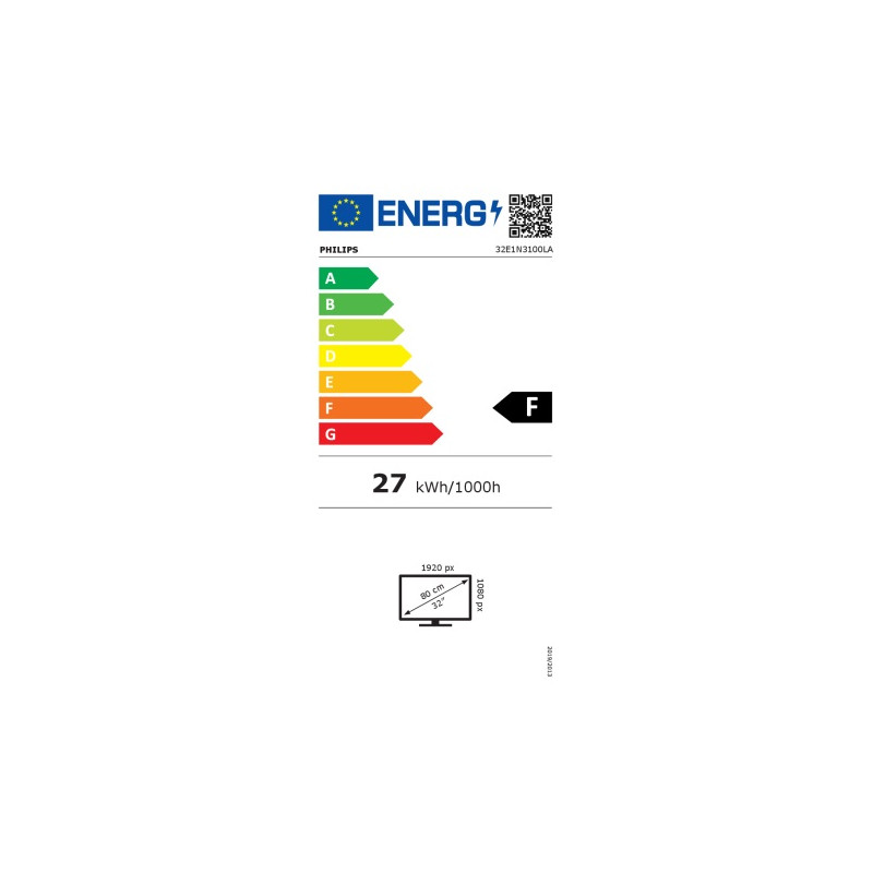 Philips/32E1N3100LA/00/31,5''/VA/FHD/75Hz/1ms/Black/3R