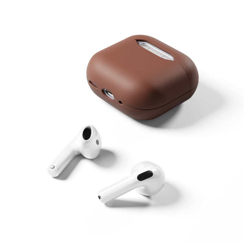 Epico kožené Puzdro pre AirPods 4/4 s ANC - hnedá