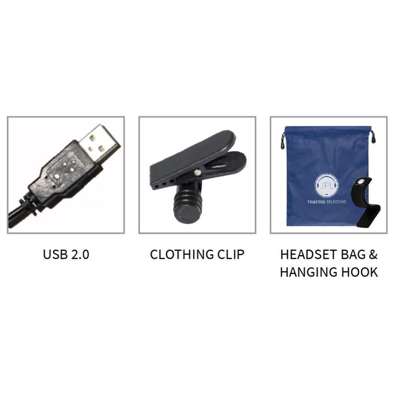 GRANDSTREAM - JPL 400-USB-B/Stereo/USB/Drôt/Čierna